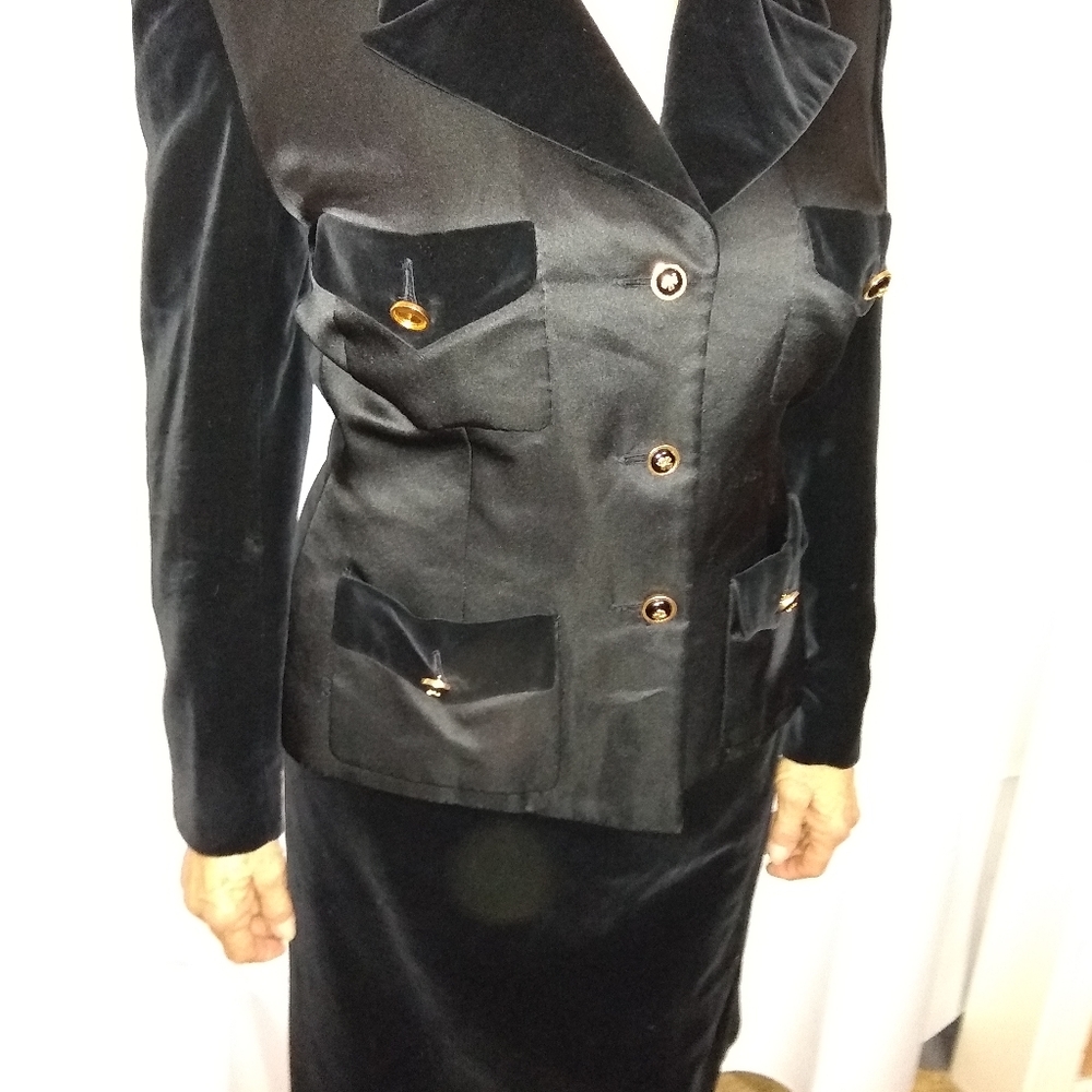 Authentic Vintage Chanel Velvet Suit